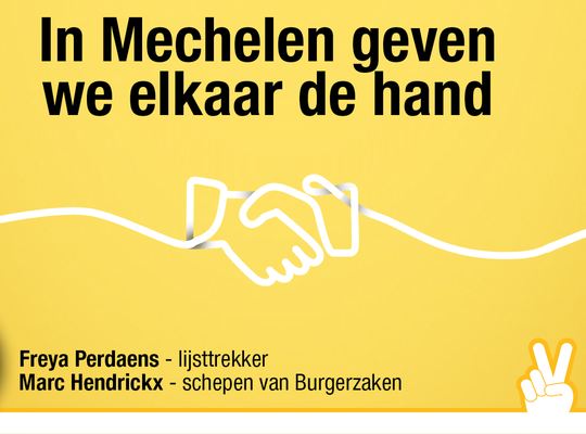 In Mechelen geven we mekaar een hand