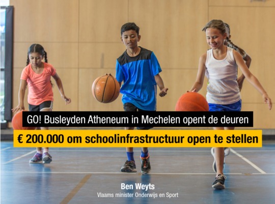 Minister Weyts investeert €200.000 in campus Stassart