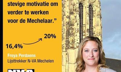 Freya Perdaens - Sint-Romboutstoren - peiling - N-VA Mechelen