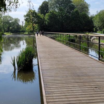 Nieuwe brug Vrijbroekpark